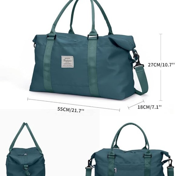 Floless Weekender bag NWOT (teal) - Picture 2 of 8